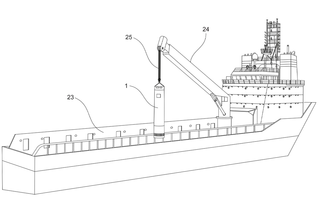 Ship Patent Drawing